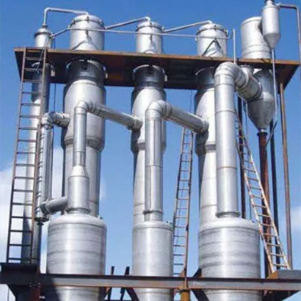 Industrial falling film evaporator
