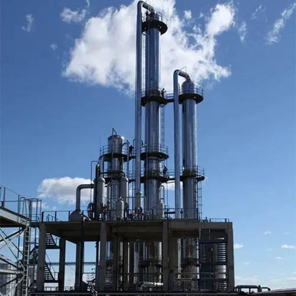 Industrial acetonum distillation columns or towers